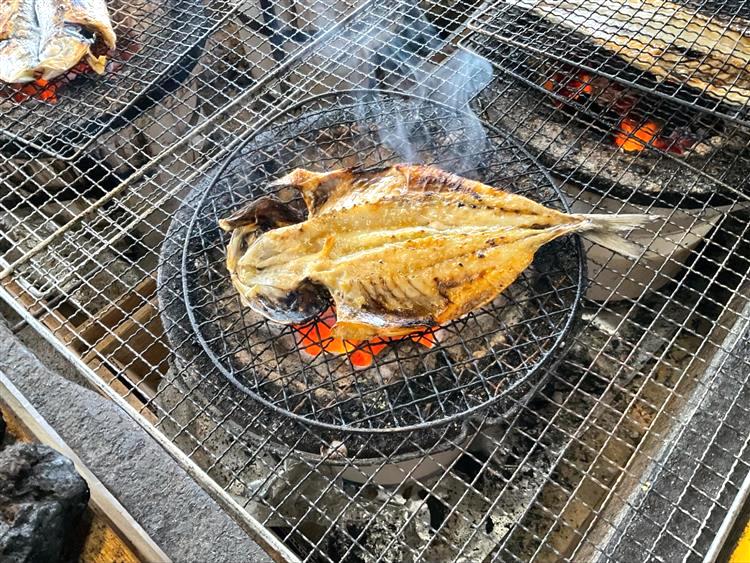 干物の炭火焼き