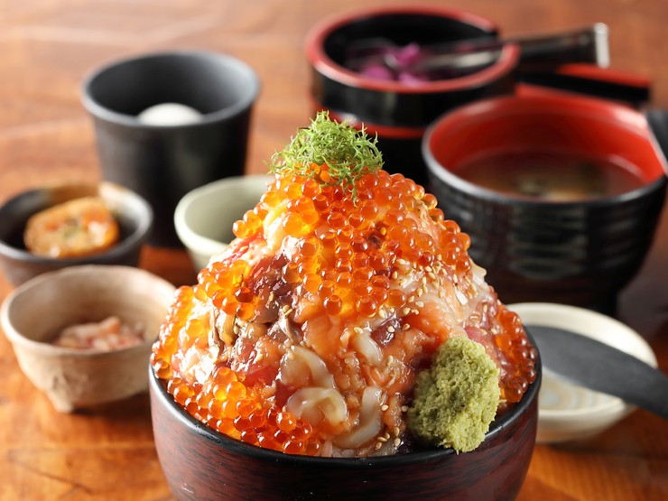 伊豆高原ビール本店の漁師の漬け丼
