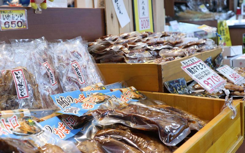 道の駅伊東マリンタウンの干物・海産物