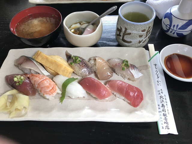 北浜寿し観音崎店のにぎり定食