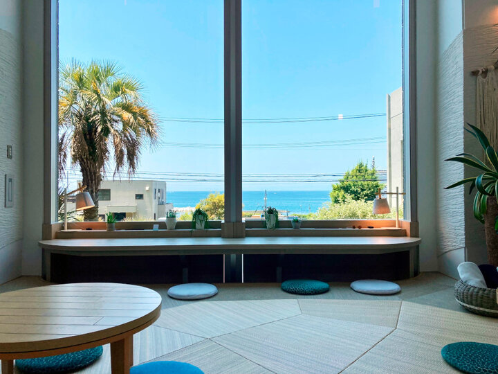 葉山うみのホテル SANDBAR 店内・海ビュー