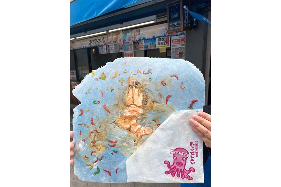 あさひ本店 丸焼きたこせんべい完成品