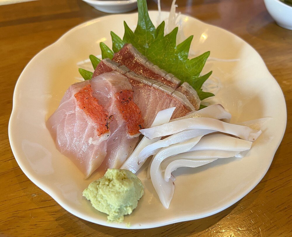 鴨鶴の地魚刺身